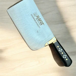 White Fiber Handle Mango shape Cleaver for Meat Cutting